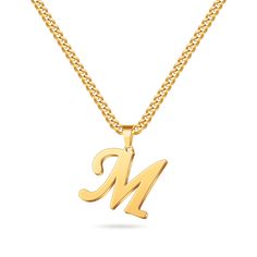 PRICES MAY VARY. CLASSIC INITIAL PENDANT NECKLACE: 20"+2.5" Cuban chain with gold initial pendant necklace, classic women mens initial necklace, perfect length and size to fit any occasions. gold mens chain necklace makes it different from others, a unique women mens accessories add to jewelry collection. Give you a new fashion style different from other jewelry. MENS CHAIN NECKLACE: Made of high quality material, this gold mens chain initial necklace is with high polish surface and smooth touch Classic Gold Necklaces For Father's Day, Initial Necklace For Men, Unique Mens Necklace, Mens Chain, Gold Initial Pendant, Necklaces For Men, Teen Jewelry, Initial Necklaces, Gold Letter Necklace