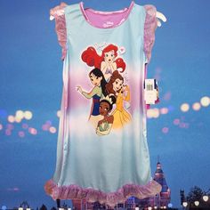 New With Tags! Disney Princess Collection Crew Neck, Glitter Sleeve Nightgown, Little Girl's Sizes 8 And 10. Disney Princess, Pullover Head, Crew Neck, Ruffled Sleeve, 100% Polyester, Flame Resistant, Machine Washable. Fabric And Fit Are Important Safety Considerations For Children’s Sleepwear. Sleepwear Should Be Flame Resistant Or Snug-Fitting To Meet U.S. Consumer Product Safety Commission Sleepwear Requirements. New With Tags! Thank You For Shopping My Closet And Don't Forget To Bundle For M Blue Character Print Sleepwear, Disney Sleepwear With Character Print For Loungewear, Disney Character Print Sleepwear For Loungewear, Purple Short Sleeve Nightgown For Sleepover, Disney Character Print Sleepwear For Bedtime, Purple Short Sleeve Nightgown For Bedtime, Blue Disney Sleepwear, Pink Disney Sleepwear For Pajama Party, Disney Sleepwear With Cartoon Print For Sleepover