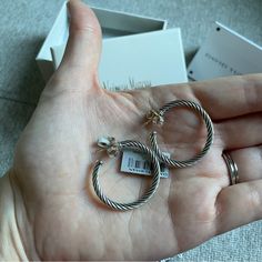 David Yurman Silver Cable Hoop Earrings Nwt - Never Worn David Yurman Jewelry, Earrings Color, David Yurman, Jewelry Earrings, Cable, Hoop Earrings, Women Jewelry, Silver, Women Shopping