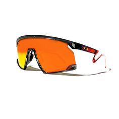 Oakley BXTR Metal FP Grey Smoke w/ Prizm Ruby Style # OO9237-0939 Modern Orange Shield Sunglasses With Uv Protection, Modern Orange Shield Sunglasses With Anti-reflective Coating, Modern Orange Anti-reflective Shield Sunglasses, Modern Orange Sunglasses For Outdoors, Modern Orange Sunglasses For Outdoor, Outdoor Shield Sunglasses With Gradient Glass Lenses, Cdg Converse, Cdg Play, Huarache Run