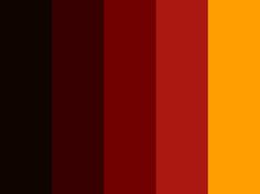 an orange, red and black color scheme with vertical lines in the middle that are horizontal