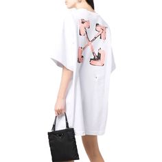 This Off-White T-shirt dress is made of 100% cotton. Snap closure on back waist. Made in Portugal. 100% Authenticity Guaranteed. Brand new with tags. White Tshirt Dress, Cotton Tshirt Dress, Roger Vivier, White Shirt Dress, Sergio Rossi, Fashion Today, Lanvin, Dress White, Giuseppe Zanotti