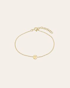 Beautifully handcrafted 14k gold tiny smile emoji bracelet available in yellow gold. Perfect solo or stacked, a fun and timeless everyday bracelet. Made in L.A. Ships in 4-8 business days Comes gift ready in a custom Zoe Lev jewelry box Smile Emoji, Custom Jewelry Box, Smiley Emoji, Zodiac Bracelet, Everyday Bracelet, Initial Pendant Necklace, Initial Ring, Initial Bracelet, Yellow Gold Bracelet