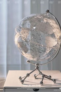 an image of a globe on a table