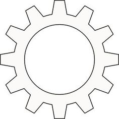 a gear wheel with four spokes in the center and one on the other side