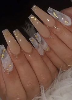 White Acyrilics Nails Coffin, Bday Nails Ideas Coffin, Drippy Nails, Long Acrylic Nail Designs, Ombre Acrylic Nails, Glamour Nails, White Acrylic Nails, Simple Acrylic Nails, Long Acrylic Nails Coffin