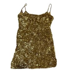 Vintage Black Tie Oleg Cassini Mini Dress, Gold Beads And Sequins, Spaghetti Straps, Fitted, 100% Silk Lining, Size 10, Pit To Pit: 19", Waist Flat: 15", Hips Flat: 19", Length: 32", Preowned And Is Discolored On The Lining, Snags On The Sequins/Beads - See Photos 7 Party Dress Beaded Ornate Sequined Sleeveless Metallic Golden Bodycon Mini Short Formal Embellished Mini Dress With Spaghetti Straps, Embellished Spaghetti Strap Mini Dress For Formal Events, Embellished Spaghetti Strap Mini Dress For Formal Occasions, Gold Mini Dress With Sequins And Spaghetti Straps, Gold Sequin Fitted Dress With Spaghetti Straps, Party Season Mini Dress With Beaded Spaghetti Straps, Cocktail Sequin Dress With Spaghetti Straps, Gold Embellished Dress With Spaghetti Straps, Gold Fitted Dress With Beaded Straps