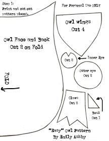 the instructions for how to make an owl face and back cut out on fold paper