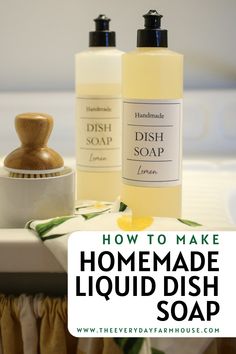 how to make homemade liquid dish soap