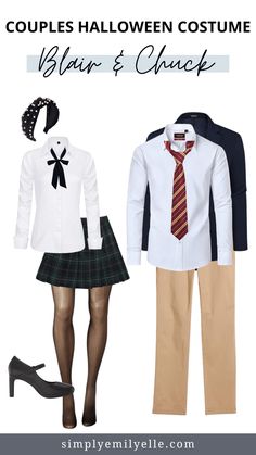 two people dressed up in halloween costumes and one is wearing a white shirt with black bow tie