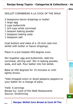 the recipe is shown with instructions for how to cook it and what to use it