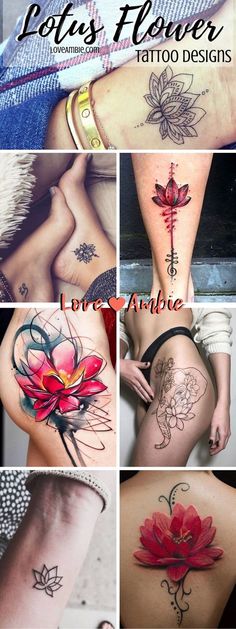 many different tattoos are shown in this collage