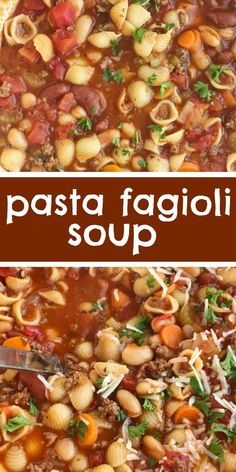 pasta faggioli soup in a white bowl