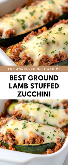 Image for Best Ground Lamb Stuffed Zucchini