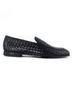 Leather, 100% Leather Loafers For Galas, Black Woven Leather Slip-on Loafers, Formal Leather Moccasins With Textured Sole, Black Leather Moccasins For Business, Woven Leather Slip-on Loafers For Work, Elegant Woven Leather Slip-on Loafers, Elegant Woven Leather Loafers, Classic Woven Leather Loafers With Round Toe, Black Woven Leather Loafers With Round Toe