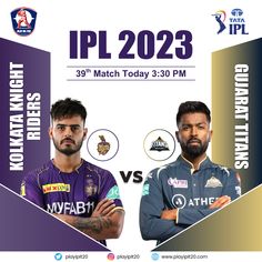 two men standing next to each other in front of a white and purple banner with the words ipl 202