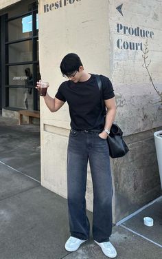 Mens Summer Style Street, Summer Date Fits Men, Outfit Ideas Short Men, Summer Date Outfit Men, Date Fits Men, Masc Date Outfits, Star Boy Outfits Men, Korean Man Outfit, Mens Starboy Outfits