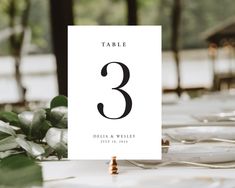 the table numbers are placed on top of each other