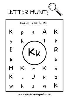 the letter hunt worksheet for kids