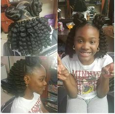 Relaxed Hair Styles, Hairstyles Protective Styles, Crochet Braids For Kids, Hair Styles For Kids, Hairstyles Protective, Styles For Kids, Lil Girl Hairstyles, Kid Braid Styles