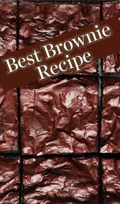 the best brownie recipe ever