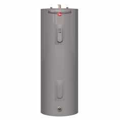 a water heater is shown on a white background