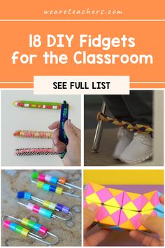 the top ten diy fidgets for the classroom to use in this project