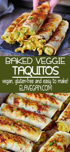 baked veggie quesadillas with text overlay