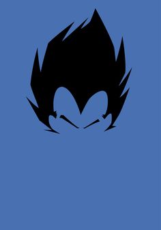 the silhouette of an evil face on a blue background