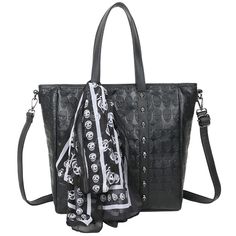 PRICES MAY VARY. ★Main Material:This Skull handbag is made of high-quality PU Leather,duty zipper, and polyester lining.The stitching is well and runs smoothly . ★Size: 13.7"L x 5.3"W x 13.7"H(35 x 13 x 36 cm ), handle height:8.6in/22cm.The adjustable shoulder strap:47.2in/120cm.Weight: about 1.32 lb/0.6kg. (Manual measurement, there will be a little error) ★Structure: This shoulder bag has One main compartment with zipper closure, one interior zipper pocket and 1 slot pocket. The purse can hold Skull Handbags, Women Crossbody Bag, Large Wallet, Women Handbag, Small Tote, Satchel Handbags, Small Handbags, Womens Tote, Shoulder Tote