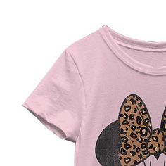 Your little or big girl will love sporting this Disney Minnie Mouse graphic t-shirt as part of her favorite looks. Cut for a regular-fit from 100% cotton with a sweet Minnie Mouse graphic on the front, this short-sleeve crew-neck tee will pair well with jeans, skirts, or shorts. Character: Minnie MouseClosure Type: Pullover HeadFit: Regular FitNeckline: Crew NeckSleeve Length: Short SleeveFiber Content: 100% CottonFabric Description: KnitCare: Machine Wash, Tumble DryCountry of Origin: Imported Disney Minnie Mouse Pink T-shirt, Pink Disney Cotton T-shirt, Disney Pink Minnie Mouse T-shirt, Cute Pink Minnie Mouse T-shirt, Pink Minnie Mouse Crew Neck T-shirt, Casual Pink Minnie Mouse Top, Disney Minnie Mouse Short Sleeve T-shirt, Pink Cotton Minnie Mouse Tops, Cotton Minnie Mouse T-shirt With Short Sleeves