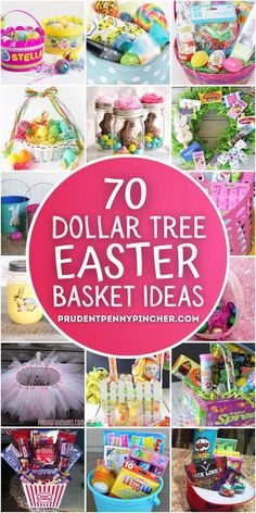 the top ten dollar tree easter basket ideas for kids and adults to make their own baskets