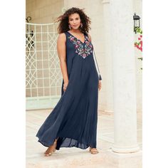 In most-loved lightweight crinkle, this easy a-line-silhouette maxi effortlessly flows over curves and features front and back princess seams. Scoop neckline with decorative tassels. Turquoise Maxi Dress, Crinkle Dress, Decorative Tassels, Deep Turquoise, Maxi Dress Navy, Princess Seams, Career Dress, Swimsuits For All, Active Wear Tops