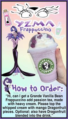 an advertisement for the starbucks frapuccino ice cream