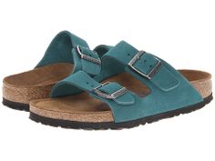 Turquoise wedding. Groom's shoes. Birkenstock Arizona Soft Footbed - Suede (Unisex) Colored Birkenstocks, Navy Birkenstocks, Birkenstock Arizona Eva Blue, Birkenstock Suede, Birkenstock Colors, Shoe Goals, Shoes Birkenstock, Neutral Heels, Groom Shoes