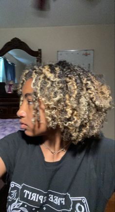 4c Highlights, Yellow Hair Color, Quick Natural Hair Styles, Black Hair With Highlights