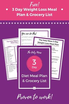 About The Holy Mess 3 Day Meal Plan, 3 Day Diet Plan, Weight Watchers Pumpkin, Ww Meals, 3 Day Diet, Meal Plan Grocery List, Day Meal Plan