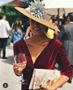 Outdoor wedding? Stay shady in a modern, elegant hat from TenthStreetHats.com Races Fashion, Guest Attire, Wedding Attire Guest, Outfits With Hats