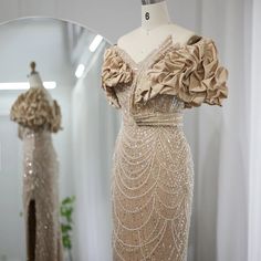 Warm Tips : 1. If the dress 100% real photos ? All the dresses you see are 100% real photos made by our factory ,you will get exactly what you see ,even more beautiful than photos :) 2. How long can I receive the dress ? Usually we can ship the dress within 7-15 days .Shipping time is about 5-7 working days by DHL ,Fedex,UPS,TNT etc.If you need it urgently , please tell us ,we can arrange a rush order for you :) 3. If have the tax? The taxes are charged by your country ( most countries doesn't c Green Evening Dresses, Arabic Women, Dubai Women, Green Evening Dress, Arabic Design, فستان سهرة, Arab Women, Champagne Wedding, Mermaid Evening Dresses