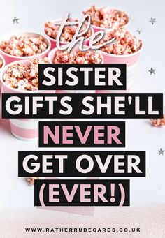 DIY creative sister gift ideas for her Gifts To Give Your Sister For Her Birthday, Last Minute Sister Birthday Gifts, Sister's Birthday Gift Ideas, Best Friends Presents Ideas, Gifts For My Sister Birthday, What To Give Your Sister For Birthday, Birthday Present Ideas Sister, Gifts For Your Older Sister, Gifts For Older Sisters