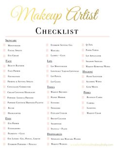 Mua Checklist, Makeup Artist Starter Kit, Makeup Artist Kit Organization, Freelance Makeup Artist Business, Freelance Makeup Artist Kit, Makeup Artist Kit Essentials, Traveling Makeup Artist, Business Makeup