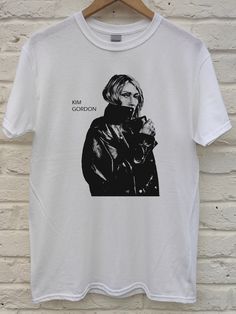 SCREEN PRINTED T-SHIRT   GILDAN Heavy cotton. - Short sleeve crew neck T-Shirt. - Taped neck and shoulders. - Seamless double needle collar. - Quarter turned body to eliminate centre crease. - Double stitched sleeve and bottom hems.  Screen printed using environmentally friendly water based inks on GILDAN heavy cotton shirt. Screen Printed Shirt, Kim Gordon, Sonic Youth, Screen Printing Shirts, Mens T Shirts, Heavy Cotton, Cotton Shirt, Sonic, Neck T Shirt