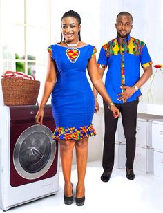 Couples African Outfits, Couple Matching Outfits, Couples Outfit, Afrikaanse Mode, African Clothing For Men, African Print Dress, African Print Dresses