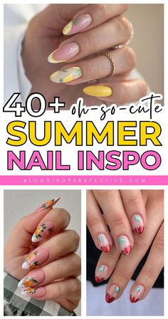 These summer nail art ideas are jaw-dropping and trendy! Featuring summer nails, summer nails 2025, and summer nail designs, this collection is perfect for every summer vibe. Try bright nails, beach nail designs, or playful fruit nails for June nails or July nails. Check out the blog for all the best summer nail inspo! Fun Summer Nails, Summer Nail Ideas, Summer Gel Nails, Summer Nail Designs, Plain Nails, Hot Pink Nails, Cute Summer Nails, Nails 2021, Vacation Nails