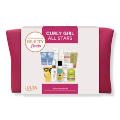 Curly Girl All Stars 11 Piece Sampler Kit - Beauty Finds by ULTA Beauty | Ulta Beauty Hair Care Gifts, Star Beauty, Thickening Shampoo, Beauty Finds, Deva Curl, Clothing Staples, Styling Cream, Beauty Photos, Curly Girl