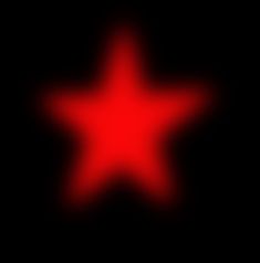 a red star on a black background