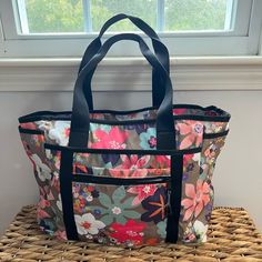 Details - Brand New And Never Unused - Bought On Amazon Website For $30 - Lots Of Compartments And Pretty Floral Design - Good For The Beach Casual Travel Bag With Floral Print, Casual Floral Print Travel Bag, Casual Multicolor Floral Print Bag, Amazon Rectangular Bag For Everyday Use, Rectangular Amazon Bag For Everyday Use, Versatile Multicolor Spring Bags, Spring Multicolor Shoulder Bag With Pockets, Amazon Handbags, Amazon Bags