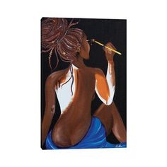 Creative Art Work Art Black Love, Black Art Painting, Afrocentric Art, Painting Ideas On Canvas, Black Artwork, Black Art Pictures, Arte Inspo, Black Love Art, Dope Art