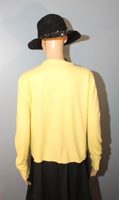 "Vintage, 1960's-1970's, Orlon acrylic yellow cardigan sweater. Gently worn. In overall nice condition without any rips or stains. Women's Medium Length, 22\" Underarm to underarm, 20\" Sleeves, 25\"" Classic Yellow Long Sleeve Cardigan, Mustard Retro Long Sleeve Sweater, Vintage Long Sleeve Mustard Sweater, Vintage Mustard Long Sleeve Sweater, Mustard Vintage Long Sleeve Sweater, Vintage Yellow Long Sleeve Sweater, Casual Yellow Crew Neck Cardigan, Troy Ny, Yellow Cardigan