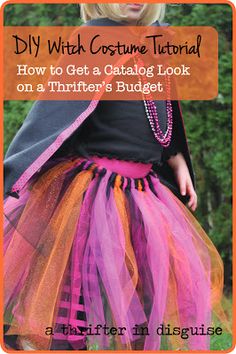 A Thrifter in Disguise: Long & Lovely DIY Tutus Diy Witch Costume, Witch Costume Diy, Witch Tutu, Diy Witch, Diy Tutus, Tutu Tutorial, Costume Tutu, Easy Costume